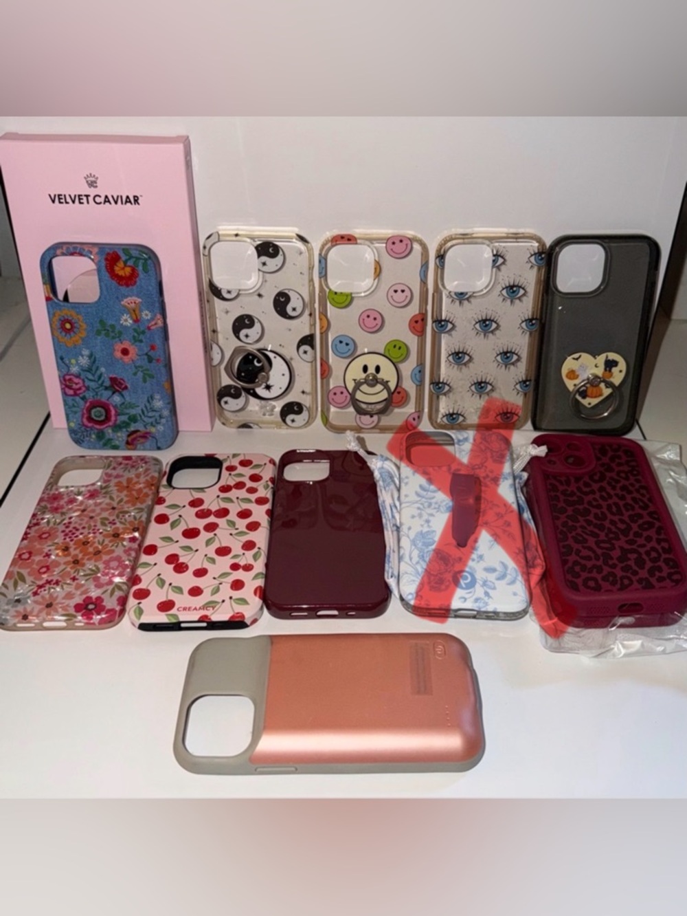 iPhone 13 Mini Case Bundle | Velvet Caviar, Battery Case, and Ring Grips